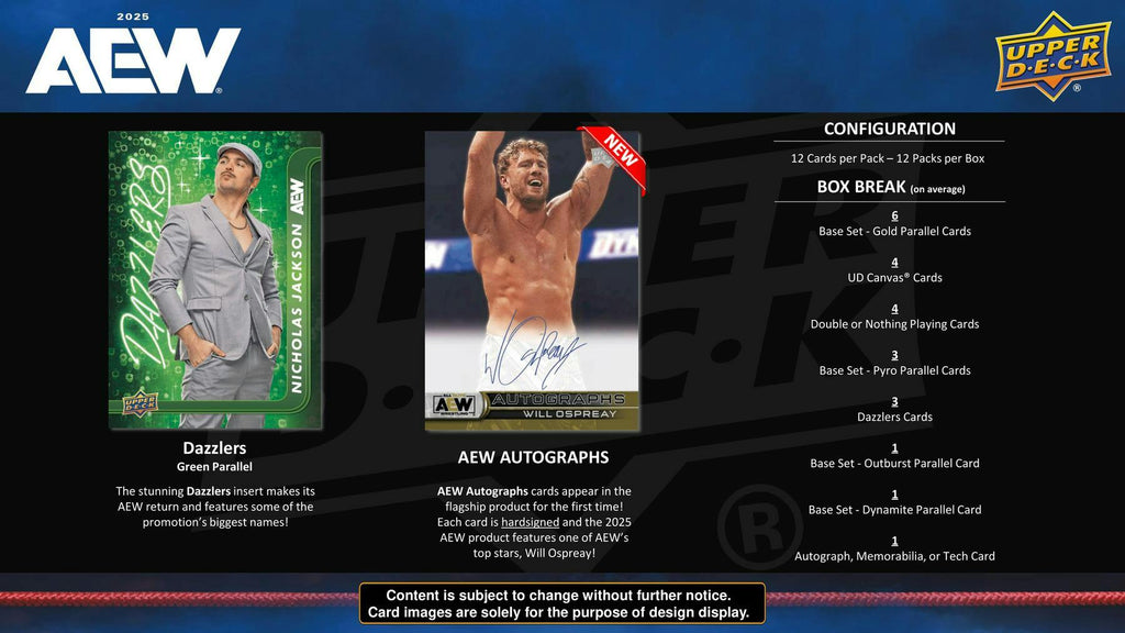2025 Upper Deck AEW All Elite Wrestling Hobby Box (4/9)