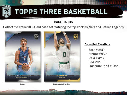 2023-24 Topps Three Basketball Hobby Box (4/11)