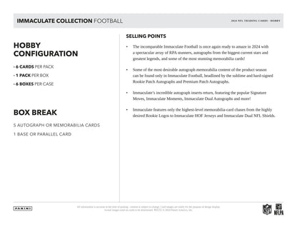 2024 Panini Immaculate Football Hobby Box