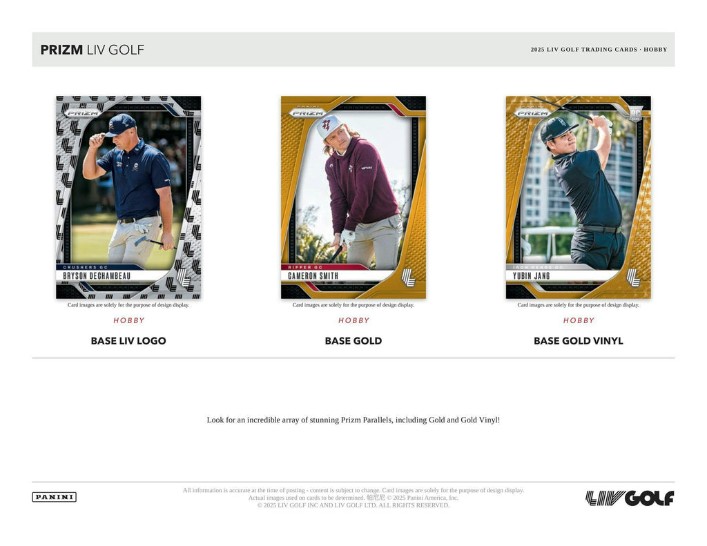 2025 Panini Prizm LIV Golf Hobby Box (8/22)
