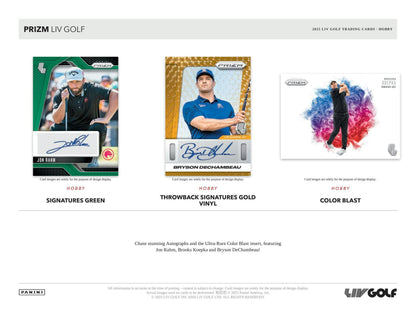 2025 Panini Prizm LIV Golf Hobby Box (8/22)