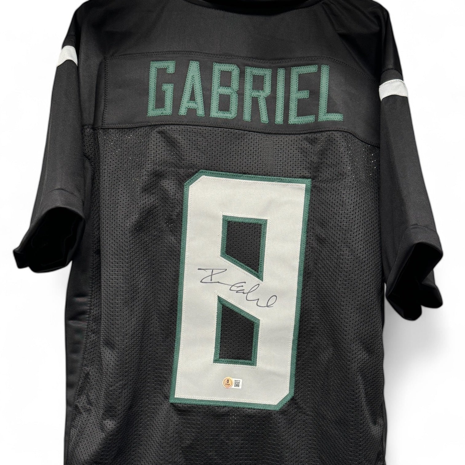 Dillon Gabriel (Oregon Ducks #8) autographed signed authentic black jersey w/ Beckett COA