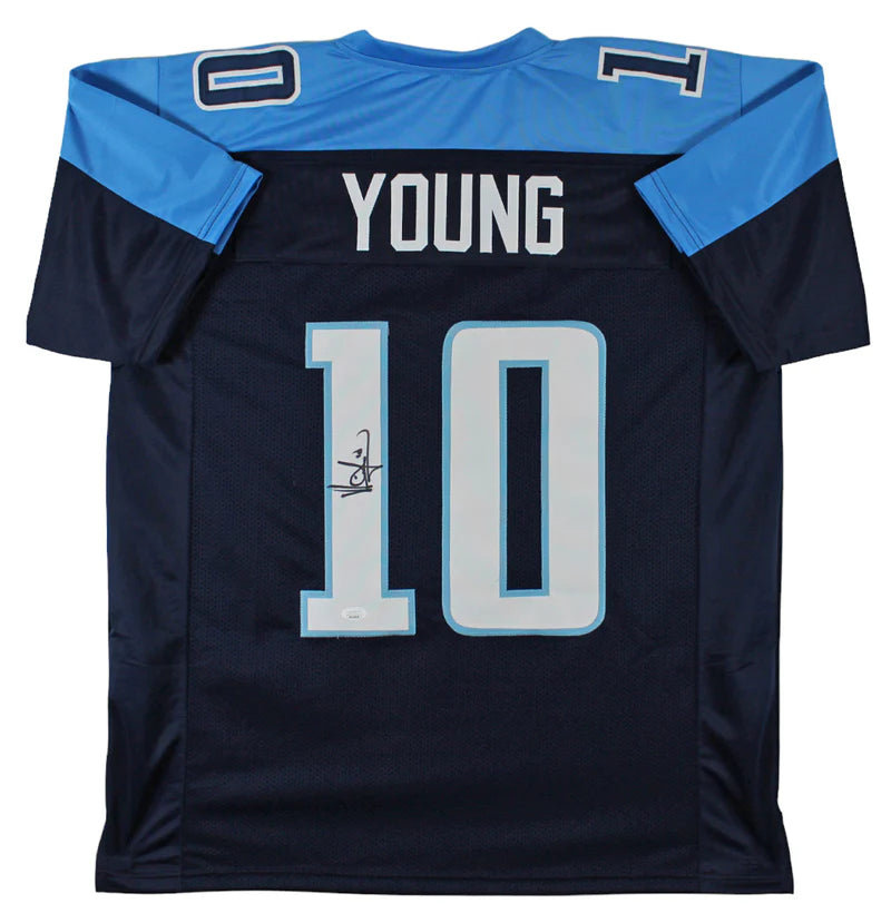 Vince Young (Tennessee Titans) autographed custom jersey w/ JSA COA