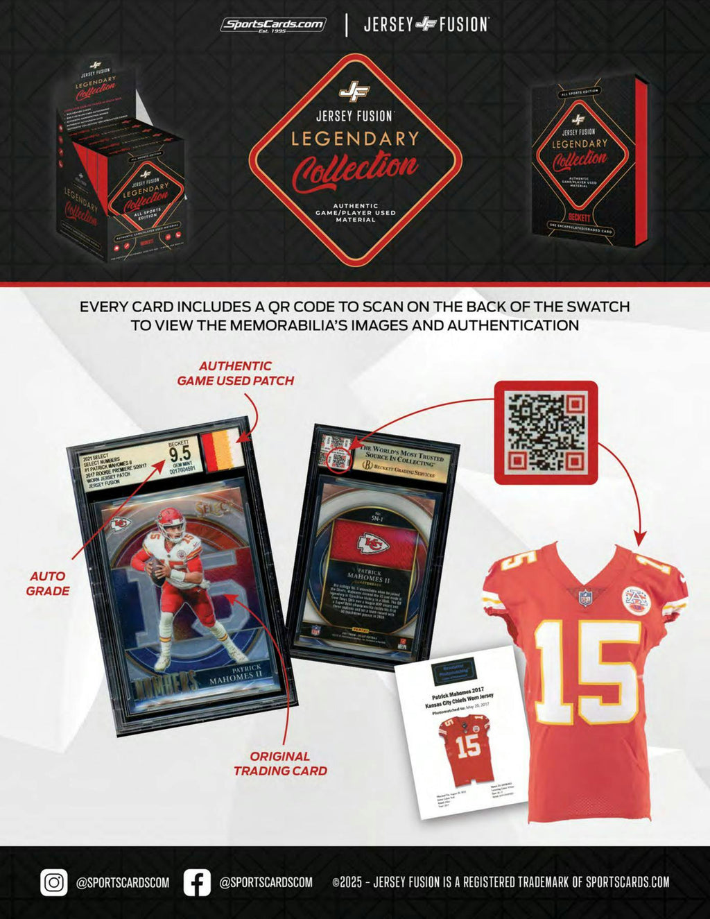 2025 Jersey Fusion Legendary Collection Hobby Box (Presell 12/8)