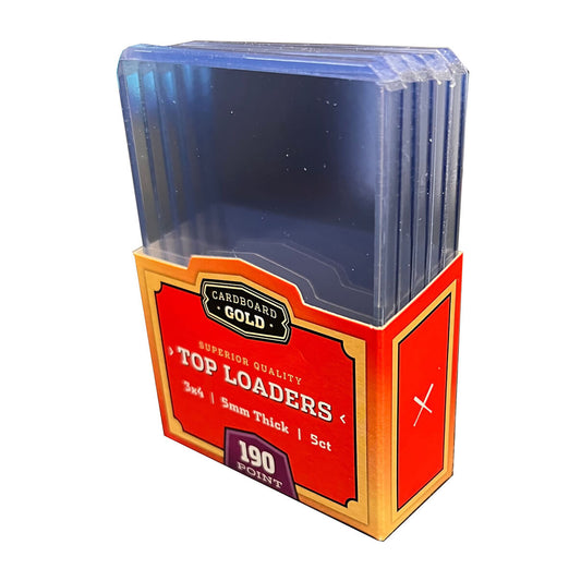 CBG Top Loaders 3x4 (190pt), 5ct Pack