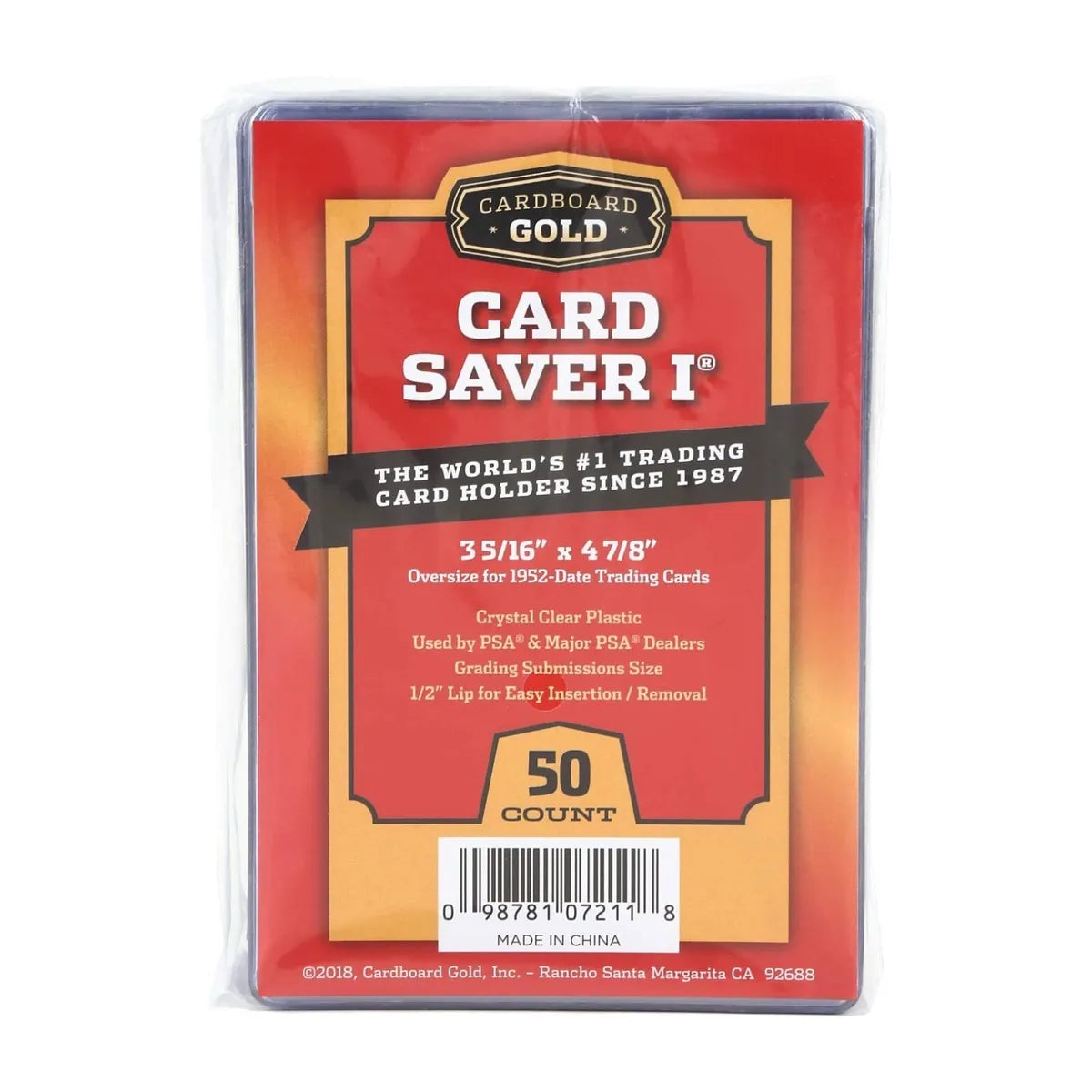 CBG Card Saver 1 (3-5/6”x4-7/8”), 50ct x4 (Case of 200)