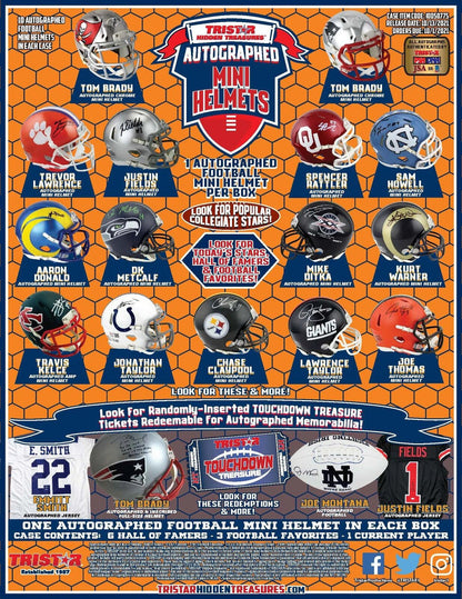 2021 TriStar Hidden Treasures NFL Autographed Mini Helmet (Series 2) Hobby Box