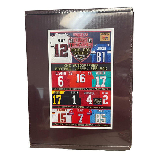 2021 Tristar Hidden Treasures Game Day Greats Autographed Jersey Football Box