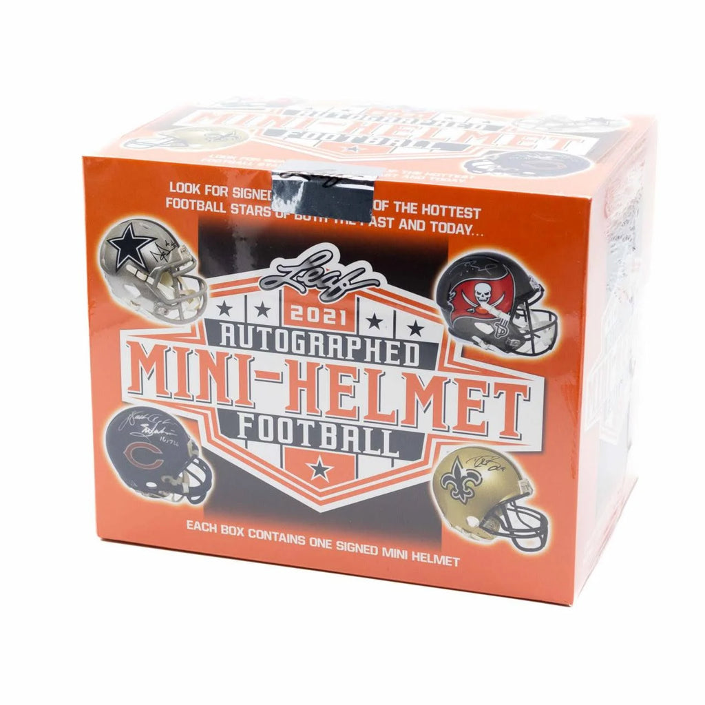 Mini casco autografiado de fútbol Leaf 2021
