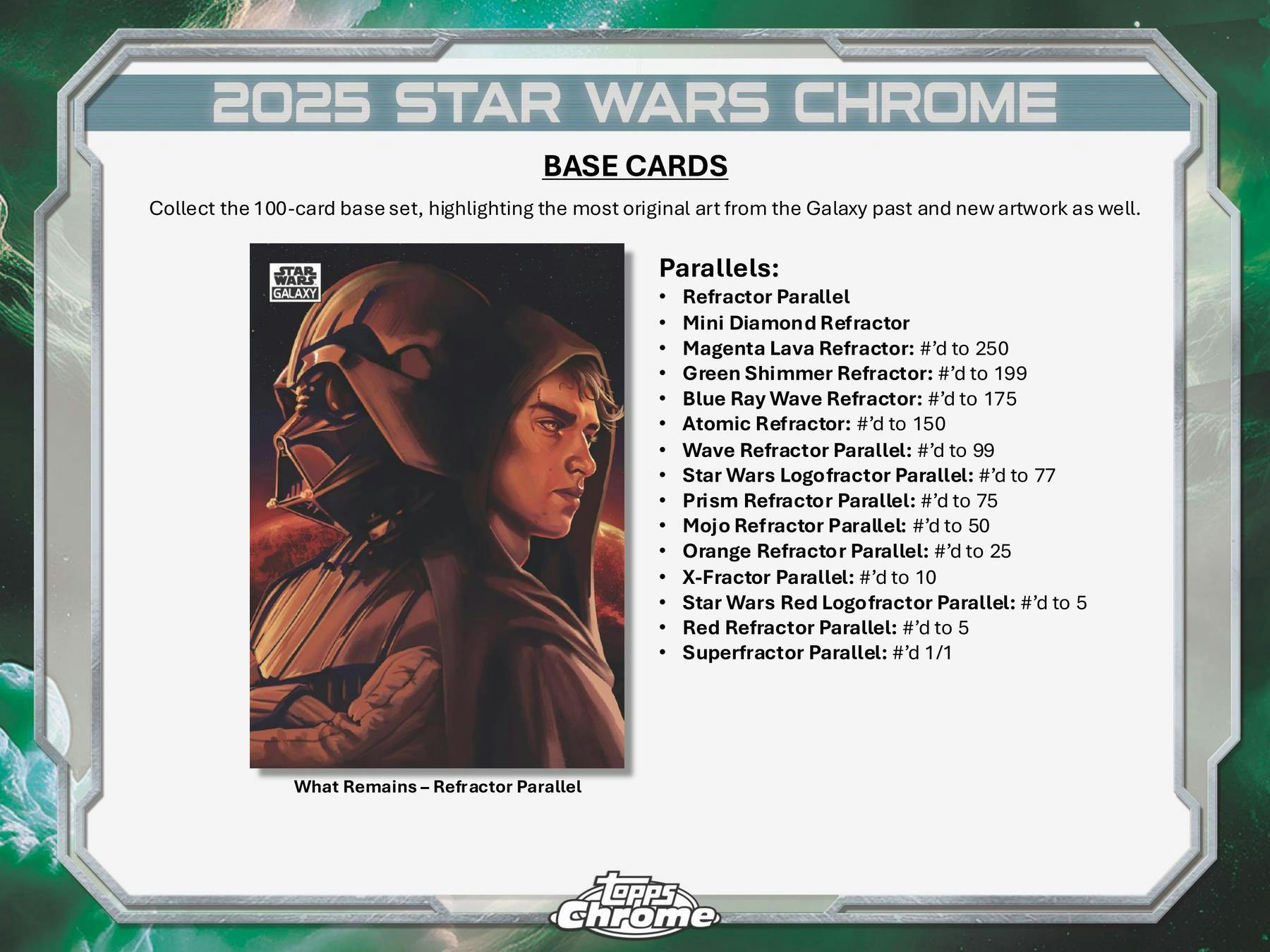 2025 Topps Star Wars Chrome Galaxy 12-Box Hobby Case (12/10)